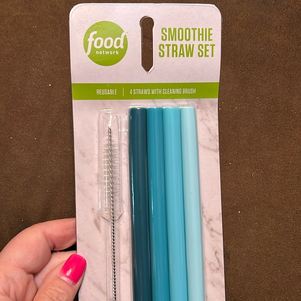 NWT Good Network Smoothie Straw Set